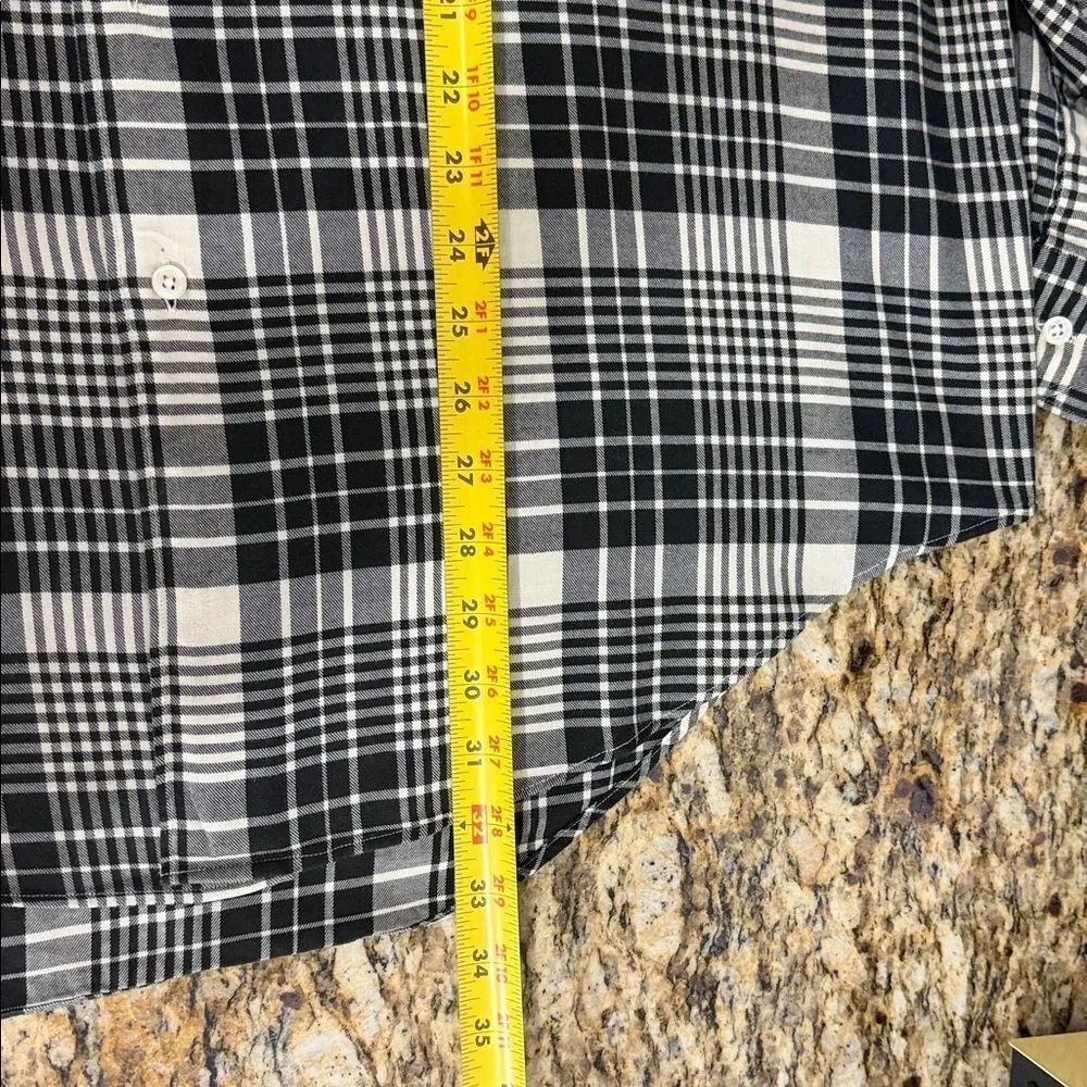 Polo Ralph Lauren Marlowe Plaid Flannel Shirt Black Cream XL